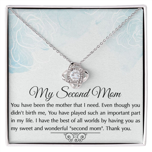 To My Second Mom Love Knot Necklace