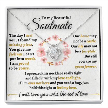 To My Beautiful Soulmate - Loveknot Necklace