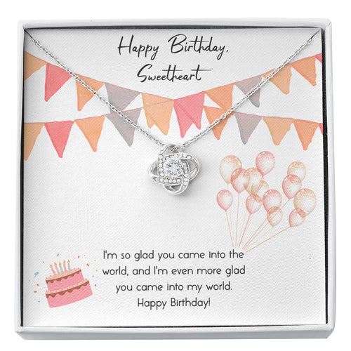 INTO MY WORLD - CARD Love Knot Neclace
