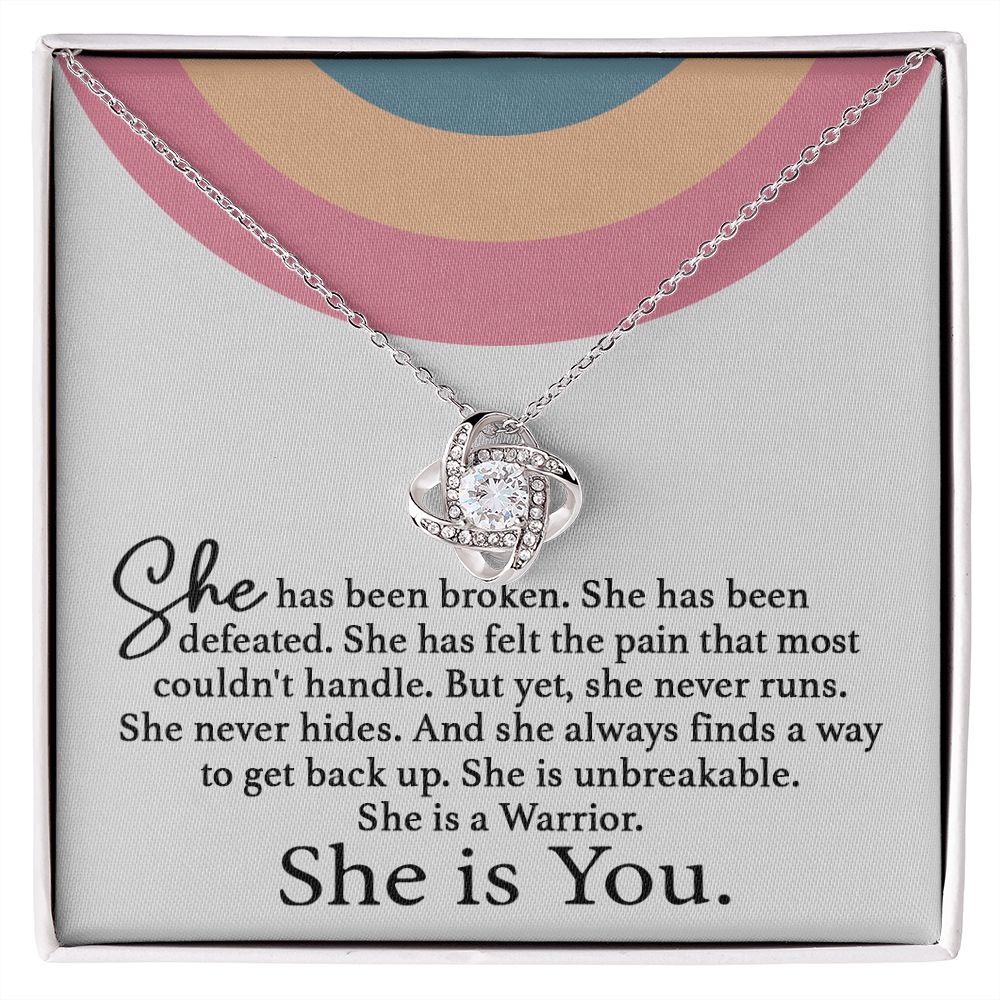 She Is You Love Knot Neclace