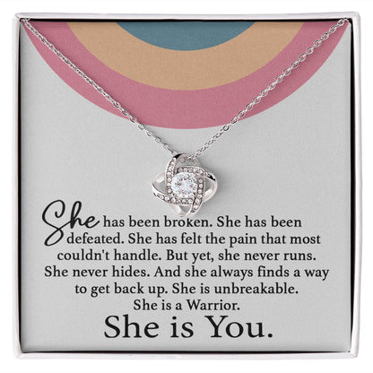 She Is You Love Knot Neclace