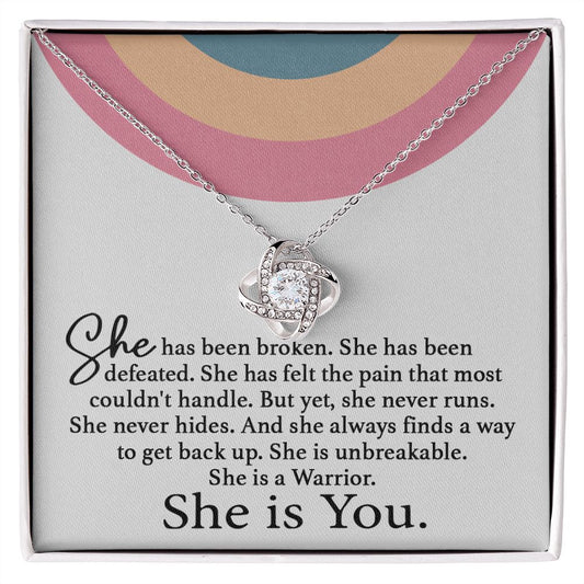 She Is You Love Knot Neclace