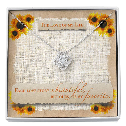 EACH LOVE STORY Love Knot Neclace