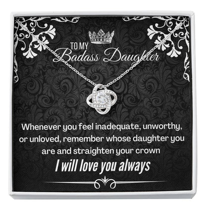 Badass Daughter (88) Love Knot Neclace