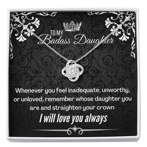 Badass Daughter (88) Love Knot Neclace