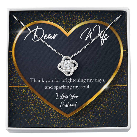 GOLD HEART Love Knot Neclace