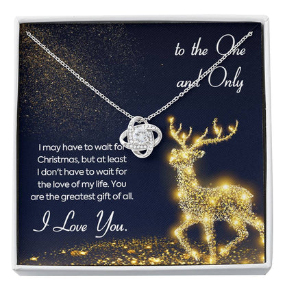 TO THE ONE AND ONLY Love Knot Neclace