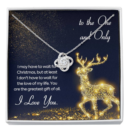 TO THE ONE AND ONLY Love Knot Neclace