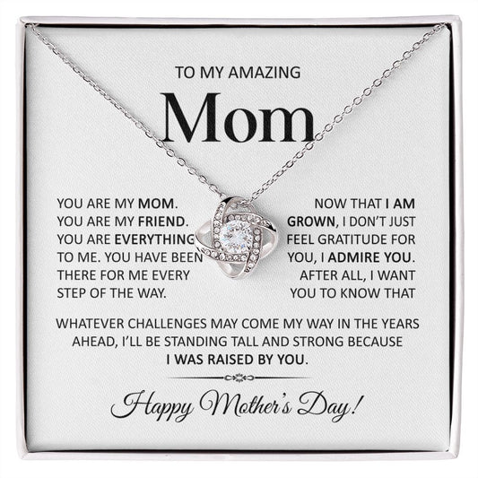 To my Amazing Mom Love Knot Necklace - TFG