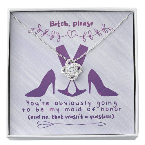 THAT WASN'T A QUESTION - CARD Love Knot Neclace