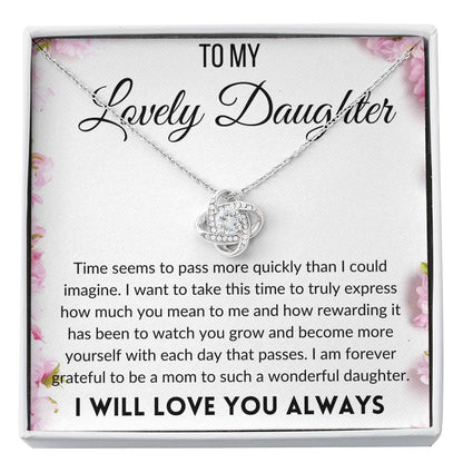 Badass Daughter (89) Love Knot Neclace