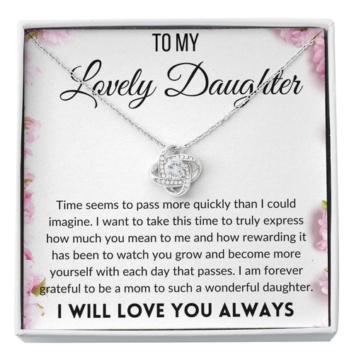 Badass Daughter (89) Love Knot Neclace