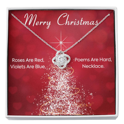 ROSES ARE RED Love Knot Neclace