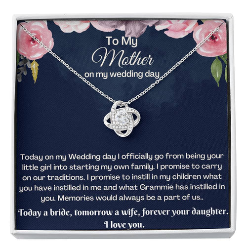 Mother of the bride gift from daughter | Mother of the bride gift from bride | Mother of bride necklace | Gift for mom from Bride