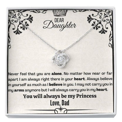 Badass Daughter (91) Love Knot Neclace