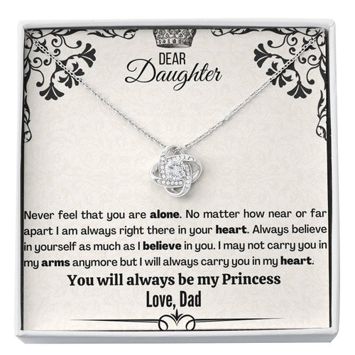 Badass Daughter (91) Love Knot Neclace