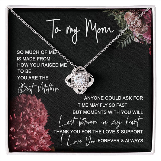 Mom - Last Forever In My Heart Love Knot Neclace