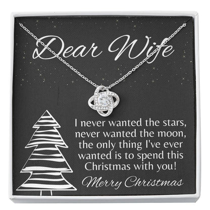 STARS AND MOON Love Knot Neclace