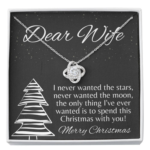 STARS AND MOON Love Knot Neclace
