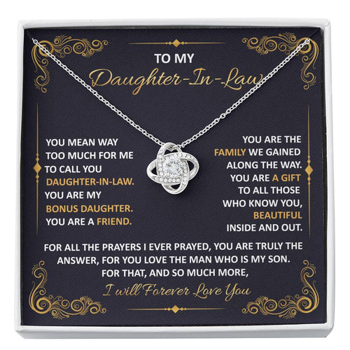 Mother in law to Daughter in law 1 Love Knot Neclace