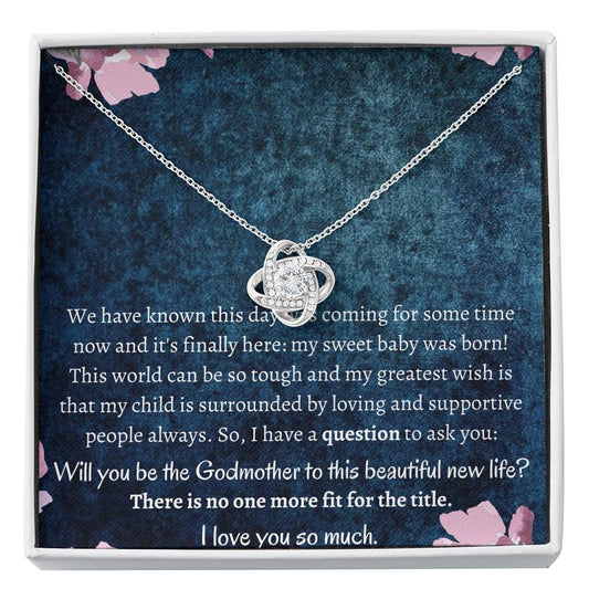 Mother to godmother Love Knot Neclace