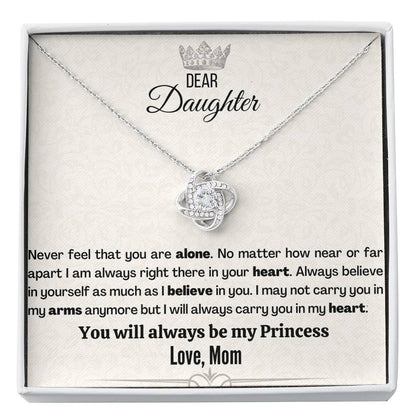 Badass Daughter (33) Love Knot Neclace