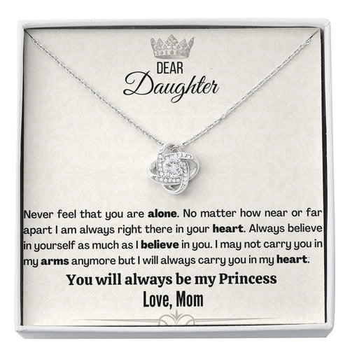 Badass Daughter (33) Love Knot Neclace