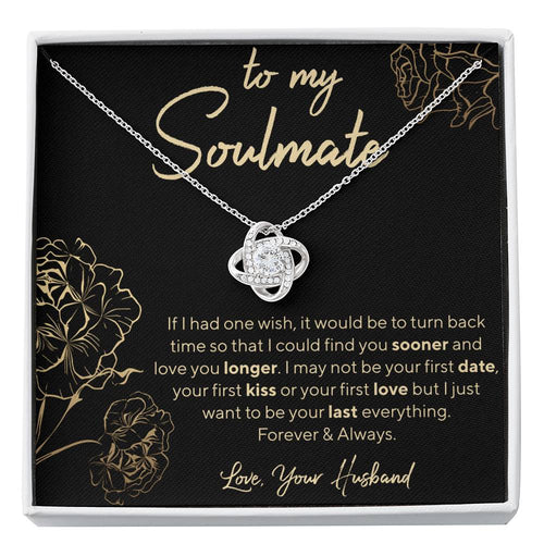 GOLD ROSE WIFE Love Knot Neclace