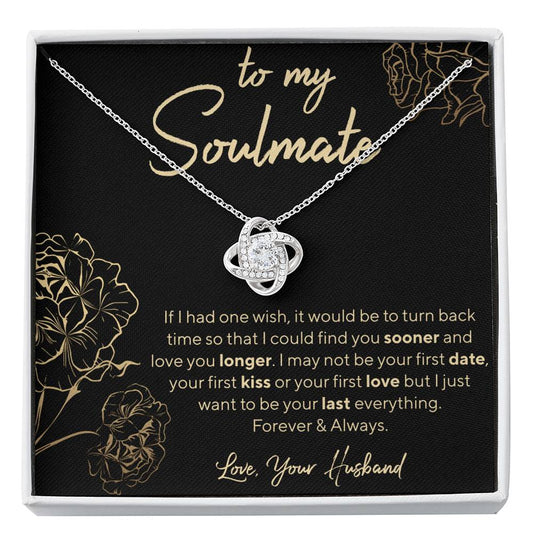 GOLD ROSE WIFE Love Knot Neclace