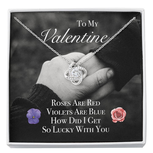 ROSES ARE RED Love Knot Neclace