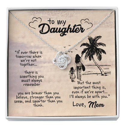 I'LL ALWAYS BE WITH YOU - CARD Love Knot Neclace