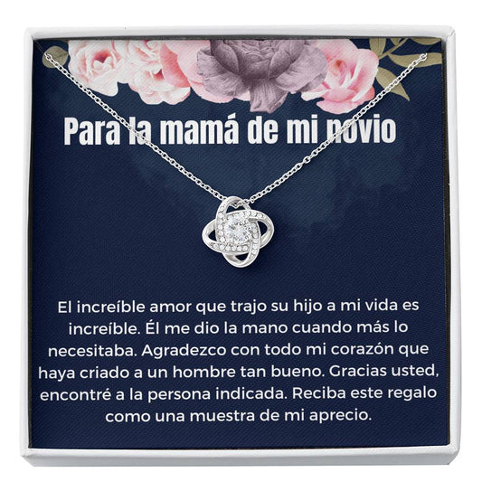 Para la mujer más especial, mi mami (2) Love Knot Neclace