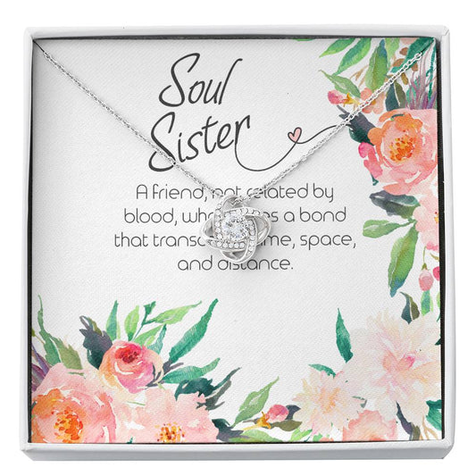 SOUL SISTER - CARD Love Knot Neclace