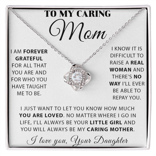 My Caring Mom Love Knot Neclace