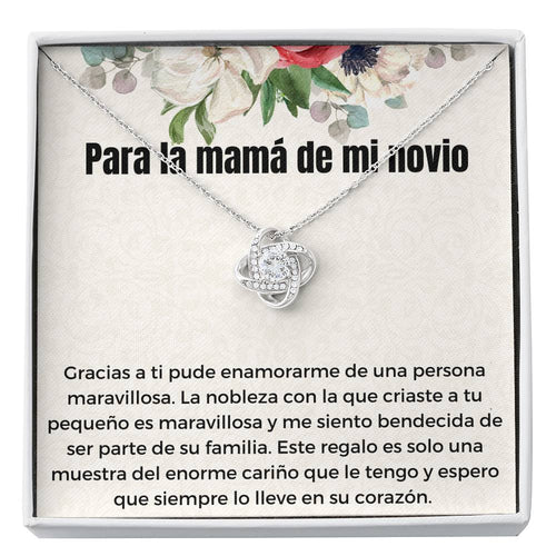 Para la mujer más especial, mi mami (1) Love Knot Neclace