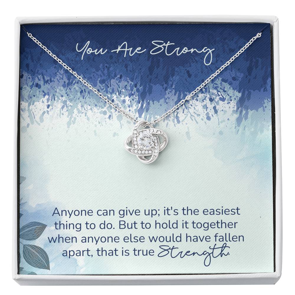 STRENGTH - CARD Love Knot Neclace