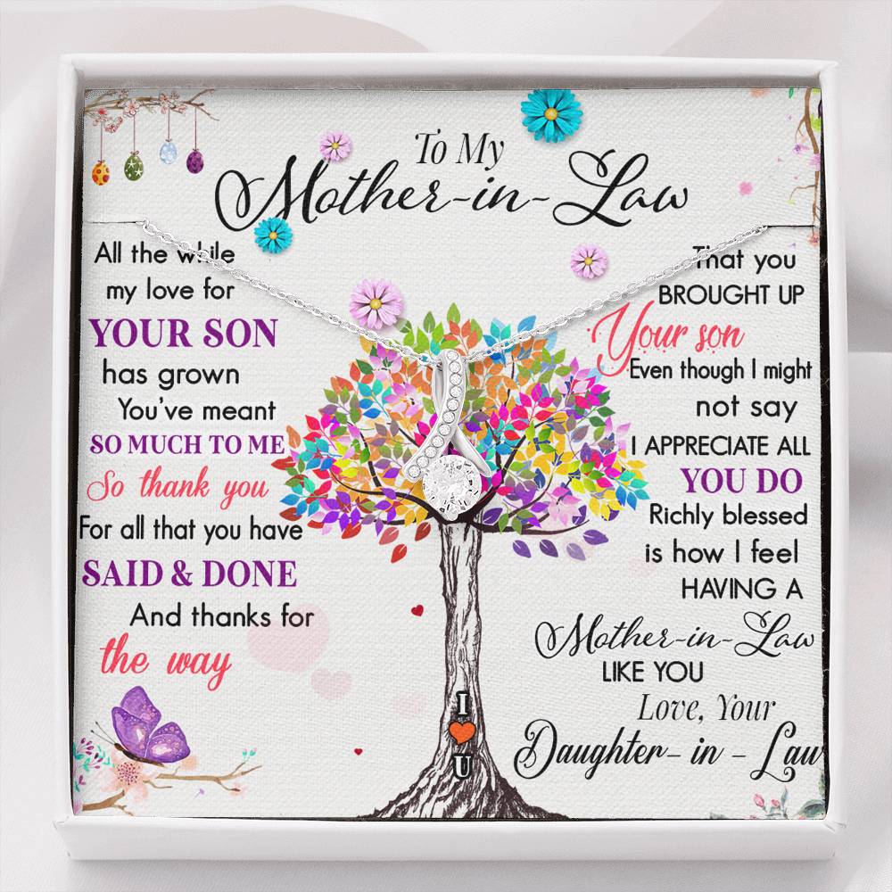 To My Mother In Law | Gift For Mother In Law | Gift For Mom In Law From Daughter In Law | Mothers Day Gift for Mother In Law