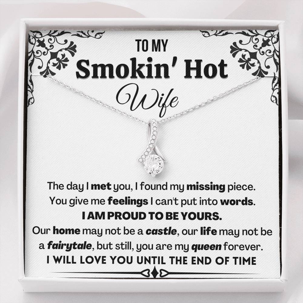 Gift for wife | I am proud to be yours | Alluring Beauty Necklace