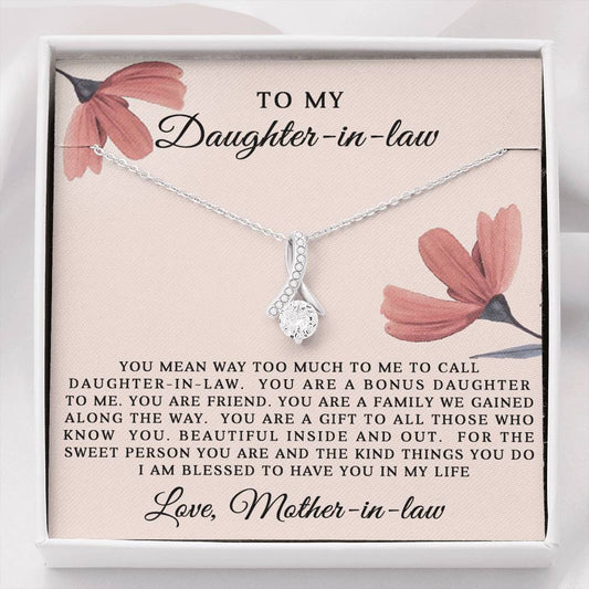 Gift for Daughter in Law - Bonus Daughter - Alluring Beauty Necklace