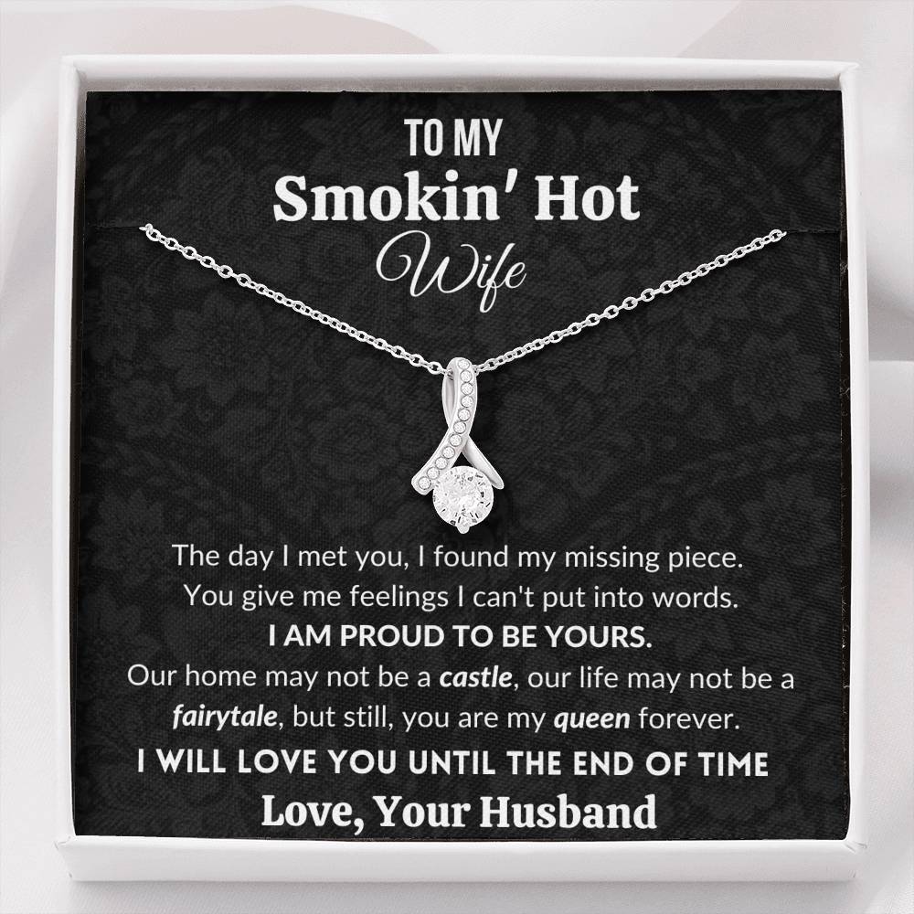 Gift for Wife | I am proud to be yours | Alluring Beauty Necklace
