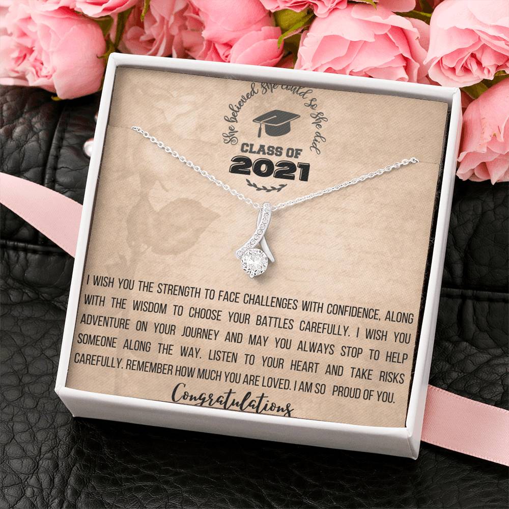 Graduation Gift For Daughter / Granddaughter / Niece Class Of 2021 Graduation Gift