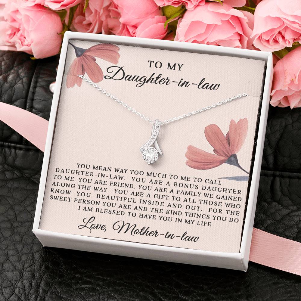 Gift for Daughter in Law - Bonus Daughter - Alluring Beauty Necklace