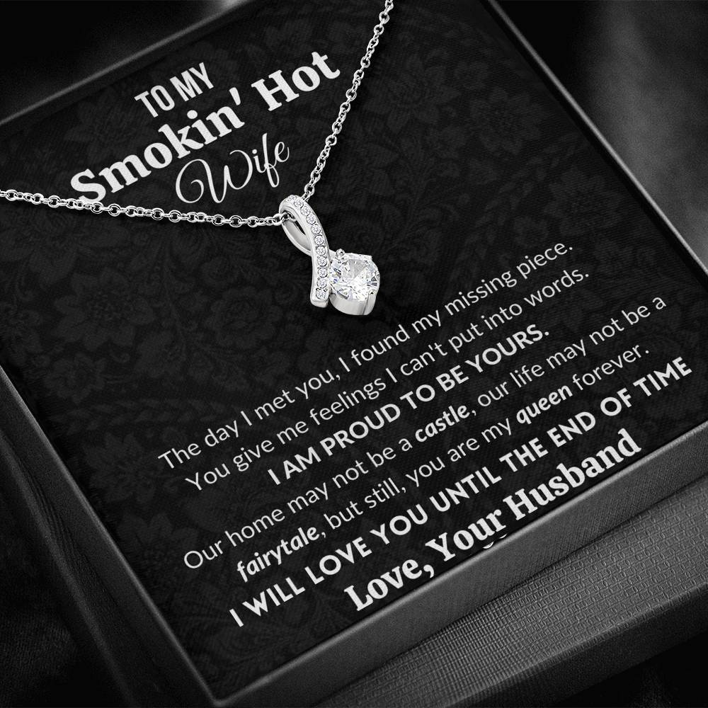 Gift for Wife | I am proud to be yours | Alluring Beauty Necklace