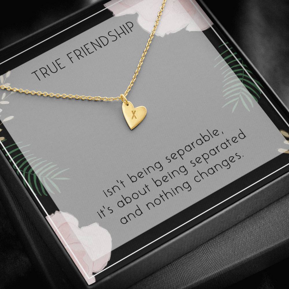 True Friendship isn't separable. Sweetest Hearst Necklace gift for Friend
