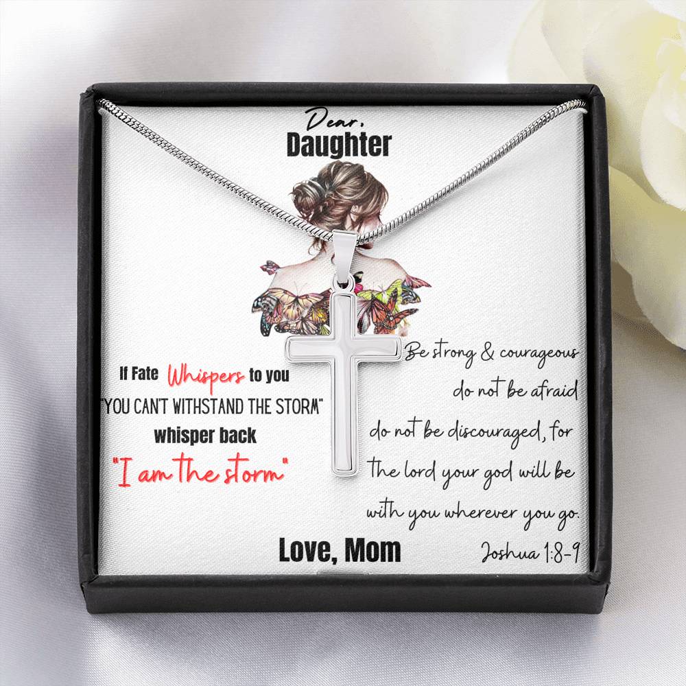 Gift For Daughter Be Strong & Courageous From Mom