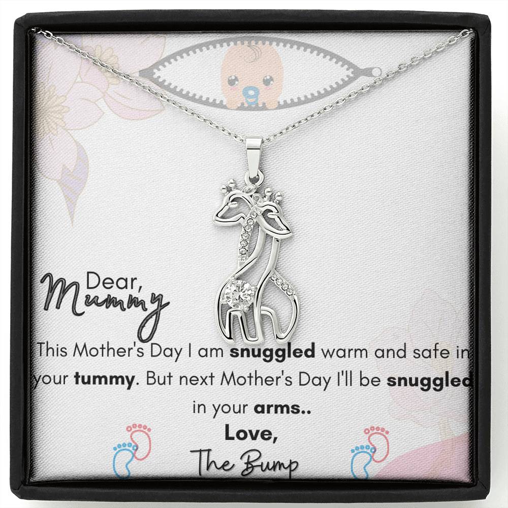 Gift For Mom To Be Dear Mummy Snuggled In Your Tummy