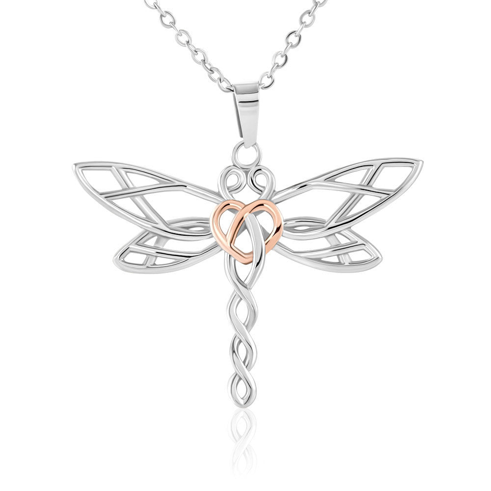 Gift for Daughter- I am the storm Dragonfly Necklace -  TFG
