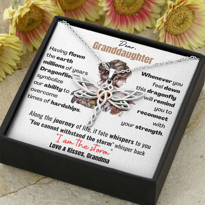 Gift for Granddaughter - Keepsake for Granddaughter - I am the storm