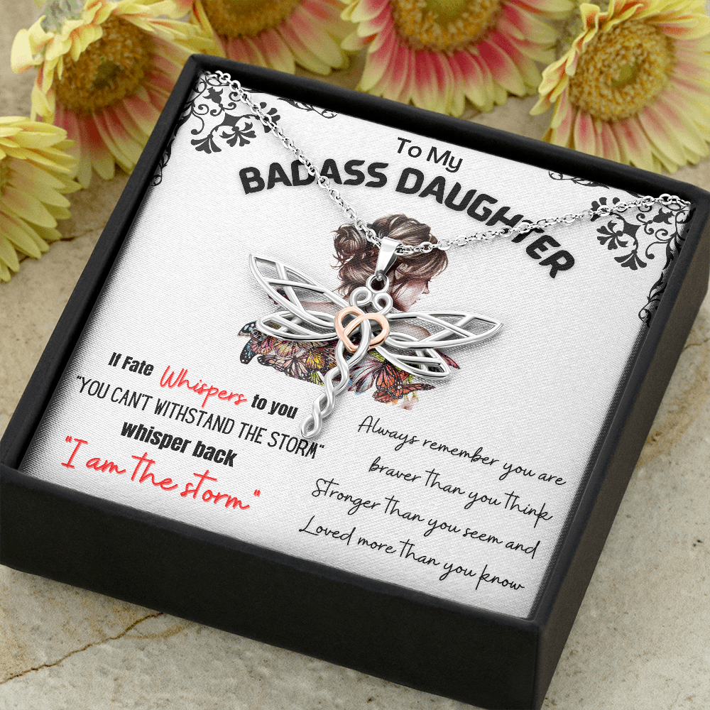 Badass Dragonfly Necklace - From Mom and Dad