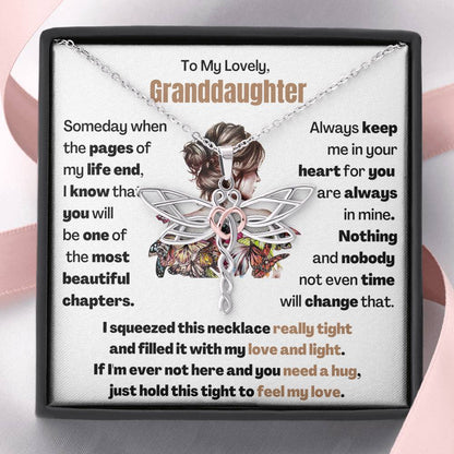 Gift for Granddaughter - I squeezed this necklace really tight